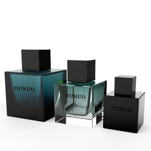 Custom Color and Logo <strong>Deluxe</strong> New Design square 30ml 50ml 100ml Empty Glass Spray Perfume <strong>Oil</strong> Bottle - Product Image 1