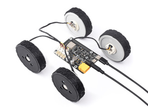 Raspberry Pi 5/4B a trasmissione diretta Servo motore a ruote scheda ESP32 e circuito di controllo 2.4GHz WiFi DDSM serie motore ruota