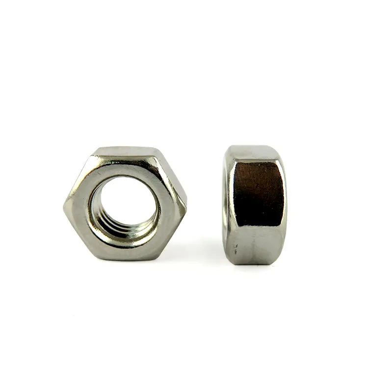 Factory Price Stainless Steel 304 316 Hex Nuts Jam Nuts Hexagon Thin Nuts