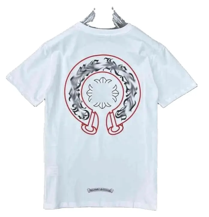 Camiseta clásica de moda de alta calidad marca letra sánscrito Cruz patrón suéter camisetas diseñadores pulóver Tops algodón Tshir