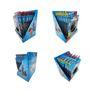 Expositores de mostrador de cartón de promoción de supermercado de diseño personalizado plegables con ganchos - Product Image 1