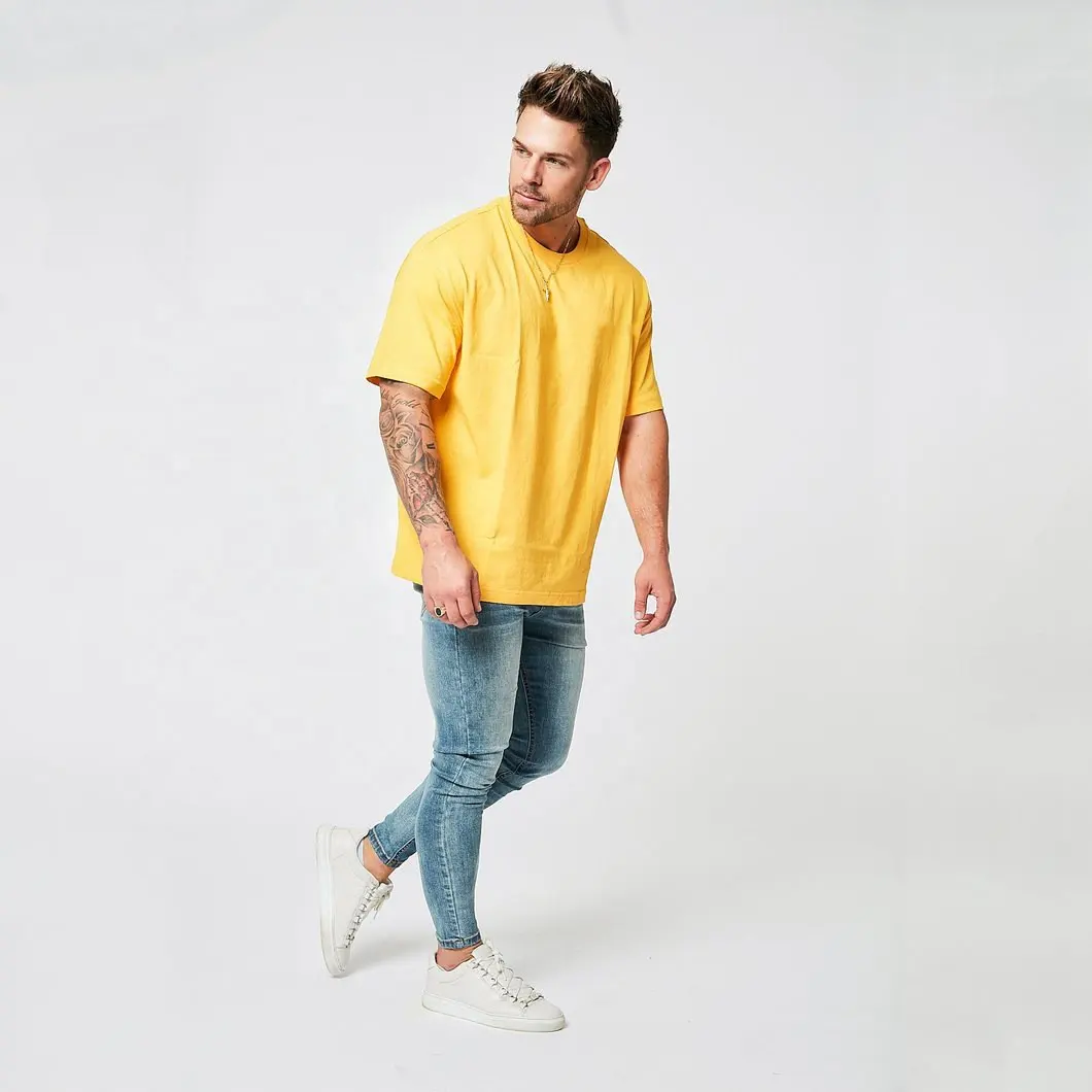 T-shirt léger et ample pour homme, vêtements de sport