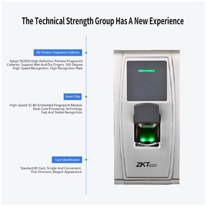 ZK MA300 Professional Biometric Fingerprint controllo accessi autonomo e dispositivo di sistema di rilevazione presenze impermeabile 2 anni 1500 - Product Image 4
