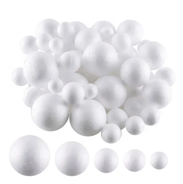 Novo Todo o tamanho branco EPS poliestireno isopor espuma bola para o Natal Casamento Home Dia Dos Namorados Crianças DIY Decorações