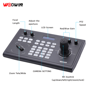 Controlador de teclado para cámara, Joystick USB PTZ, para iglesia, transmisión