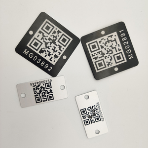 金属アルミニウムqrコードラベル/バーコードステッカー中国工場カスタムステッカー - Product Image 5