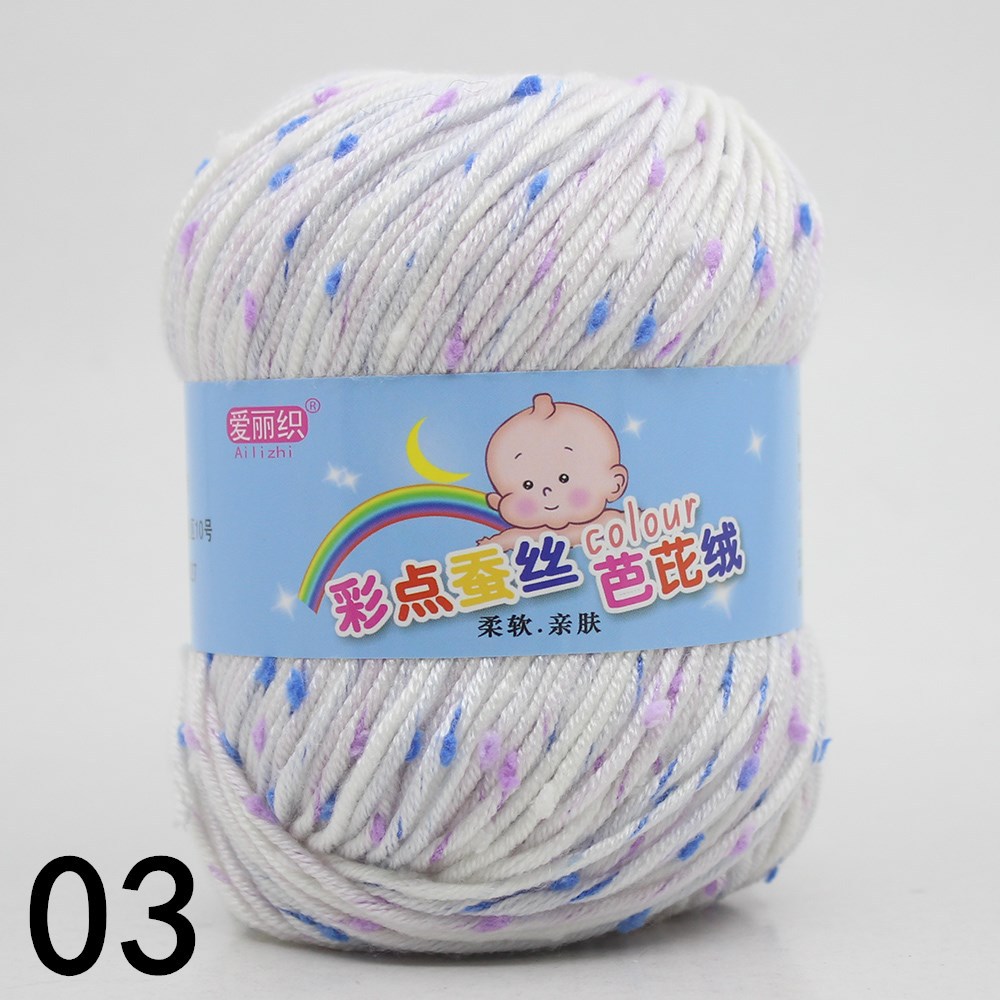 03 points de couleur blanc laiteux a