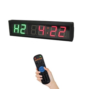 ポータブル2.3インチディスプレイデジタルLEDインターバルタイマーカウントダウン/アップクロックストップウォッチリモコン付きホームジムフィットネス - Product Image 2