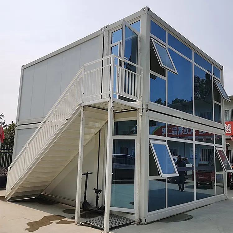 Genişletilebilir yapılan tamamlandı kolay taşınan Modern lüks hızlı kurulum prefabrik dahili yaşam konteyneri ev garaj