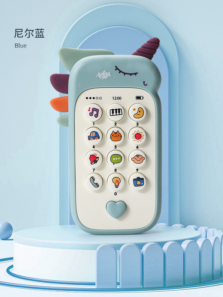 Téléphone licorne-bleu