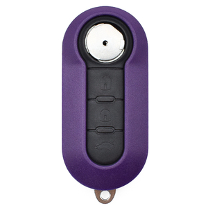 F-iat için 500 3 düğmeler mor uzaktan anahtar kabuk kesilmemiş SIP22 bıçak boş anahtar değiştirme Fob kapak durumda araç anahtarı - Product Image 1