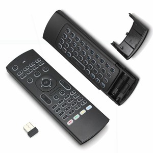 MX3 retroilluminato Mini tastiera del Mouse ad aria 2.4G senza fili con funzione di apprendimento IR supporto Smart TV / Android TV box ecc - Product Image 6