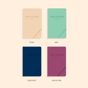 LABON Custom Leather Diary 365 Days Medium <strong>Dated</strong> Daily Paper Blank Journals <strong>Notebook</strong> - Product Image 4