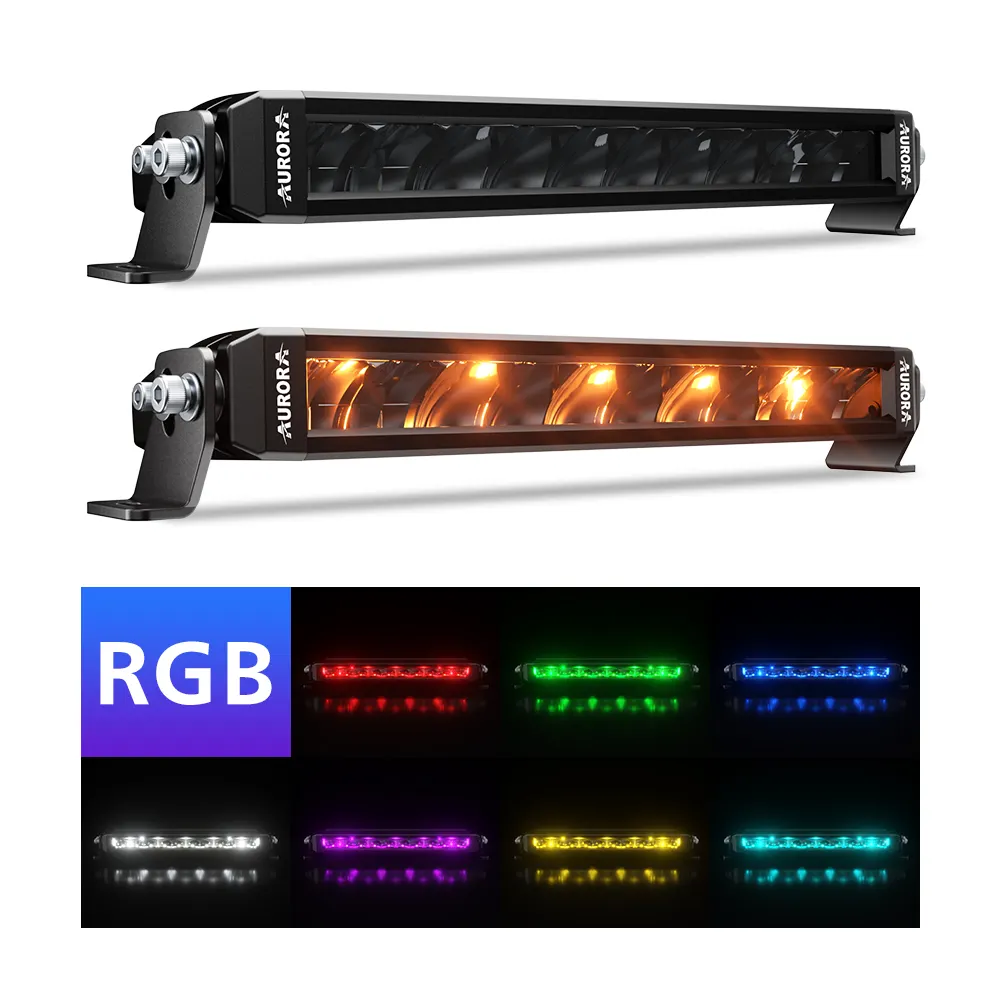 אורורה החדש RGB LED אור בר offroad led אור ברים IP69K led בר אור 4x4 טרקטורונים utv