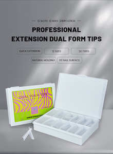 Üretim tam kapak hızlı yapı kalıp ipuçları hızlı uzatma çift formu tırnak ipuçları - Product Image 5