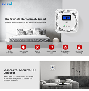 Safewill WiFi CO CH4 gaz dedektörü monitör APP veri LPG gaz kaçak dedektörü ile iç hava kalitesi monitör - Product Image 6