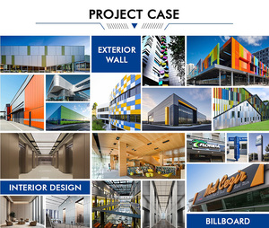 Pannello composito in alluminio per il pannello pubblicitario di colore personalizzato ACP ACM foglio impermeabile Alucobond metallo facciata pannelli - Product Image 5