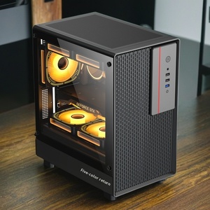 MATXビジネスオフィスデスクトップコンピュータシェルワイドボディシャーシUSB3.0インターフェース垂直ATXストックステータス - Product Image 2