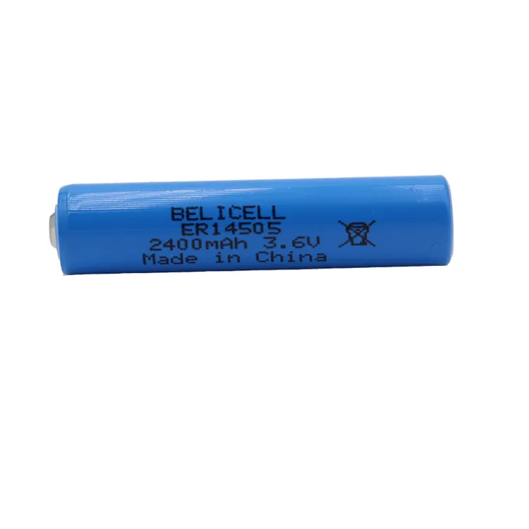 Enerji tipi pil er14505 lisocl2 ER14505H ER14505m 3.6V 2400mah aa piller su sayacı için