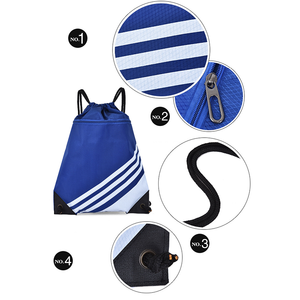 <strong>Low</strong> <strong>Moq</strong> Custom logo Waterproof Drawstring Backpack Polyester Sports Storage Drawstring <strong>Bag</strong> with Handle - Product Image 4