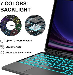 三星Galaxy Tab S9 Plus 2023 12.4英寸可拆卸智能触控板键盘Galaxy tab S9 Plus fe 12.4 - Product Image 5