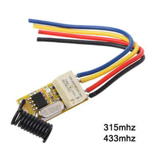 リレーリモートスイッチDC3.7V4.2V 5V 6V 7.4V 8.4V 9V 12V出力0Vドライコンタクトリレースイッチング値NO COM NC 315MHz 433MHz - Product Image 3