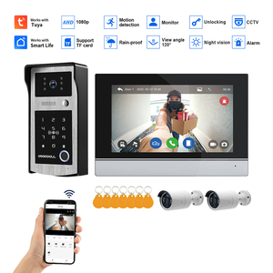 High Quality 7 Inch <strong>IPS</strong> Touch Screen Video <strong>Intercom</strong> <strong>System</strong> <strong>Fingerprint</strong> Recognition Supports Multi-Languages Optional Doorbell - Product Image 2