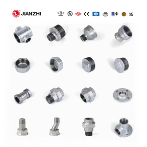 建智型三通Gi减速器尺寸1/8 Npt St.st.1/2 “公X 1/2” 公六角奶嘴不可靠铁灌溉管件 - Product Image 1
