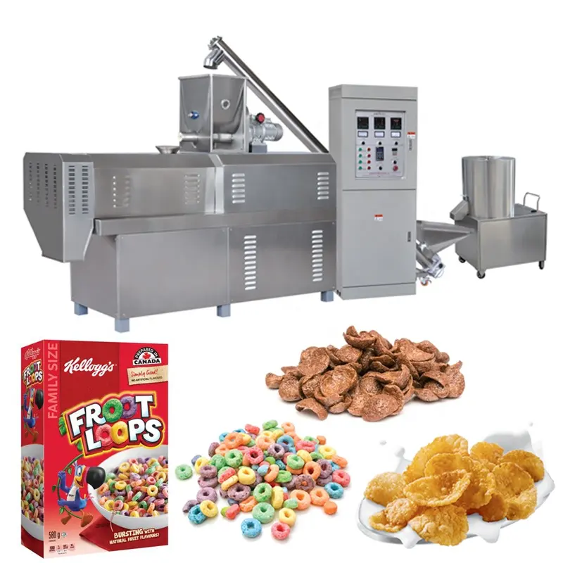 クランチココボールパフチョコピックフレークシリアルスナック食品生産ライン/製造装置/製造機