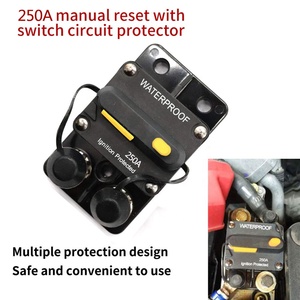 Disyuntor de interruptor térmico reiniciable High-Amp 48V DC 250A Corriente residual BCD Curva Miniatura para uso general