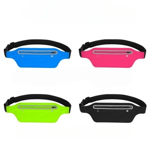Lightweight <strong>Running</strong> Belt with Reflective Trim Breathable Mesh 2 Expandable Pockets for 6.5&quot; Phone Perfect for Runs - Product Image 2