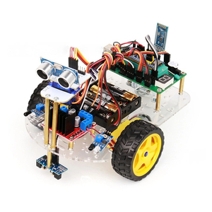 Aşağıdaki STM32 MCU akıllı Robot araba hattı, ultrasonik (Servo) engel kaçınma ve Bluetooth kontrolü