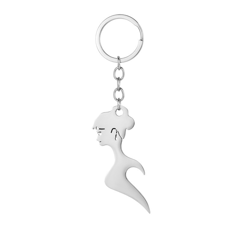 Beauty bottle opener key chain a