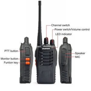 4 cái Baofeng BF-888S Walkie Talkie UHF hai cách phát thanh tầm xa cho người lớn đài phát thanh Walkie bộ đàm - Product Image 2