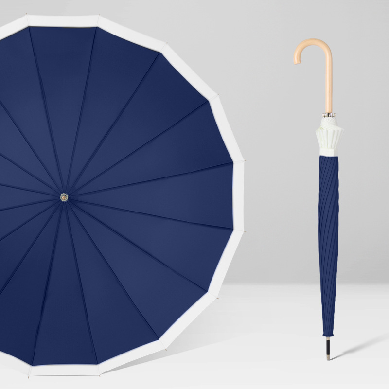 Dark blue curved handle