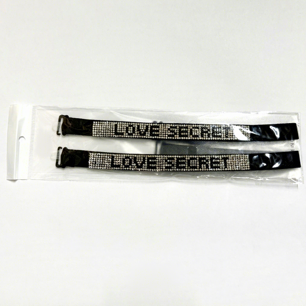 Modèle secret Lovse avec bandoulière ornée de diamants-noir
