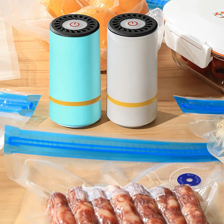 Mini sacchetto di sigillatura portatile imballaggio pompa elettrica macchine automatiche imballaggio ricaricabile Usb sigillante per alimenti sottovuoto