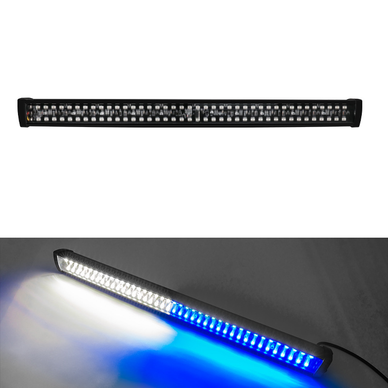 80 luces azul celeste y blanco.