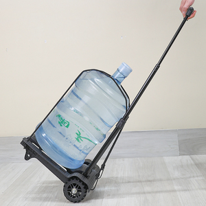 Toptan iki tekerlekli el kamyon Mini boyutu el arabası plastik el arabası kolay taşıma katlanabilir Platform sepeti - Product Image 4