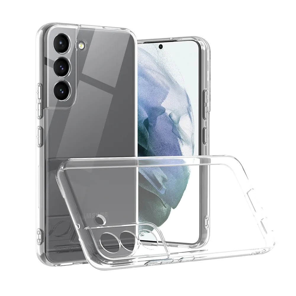 TPU Handy Rückseite 2.0MM Klare Hülle Transparent Robustes Gummi Weiches Silikon für Samsung Galaxy S22 S22 Plus S22 Ultra