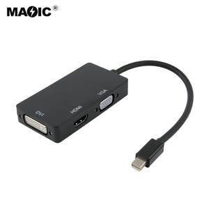 High Quality <strong>Mini</strong> DP to <strong>HDMI</strong> VGA DVI 3 in 1 Adapter <strong>Mini</strong> Display Port 3 in 1 Hub - Product Image 6