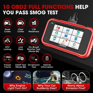CRP129E V2.0 OBD2 Creader Elite 2025 lanciare Auto VIN Code Reader quattro sistema strumento diagnostico alimentazione elettrica aggiornamento Software libero