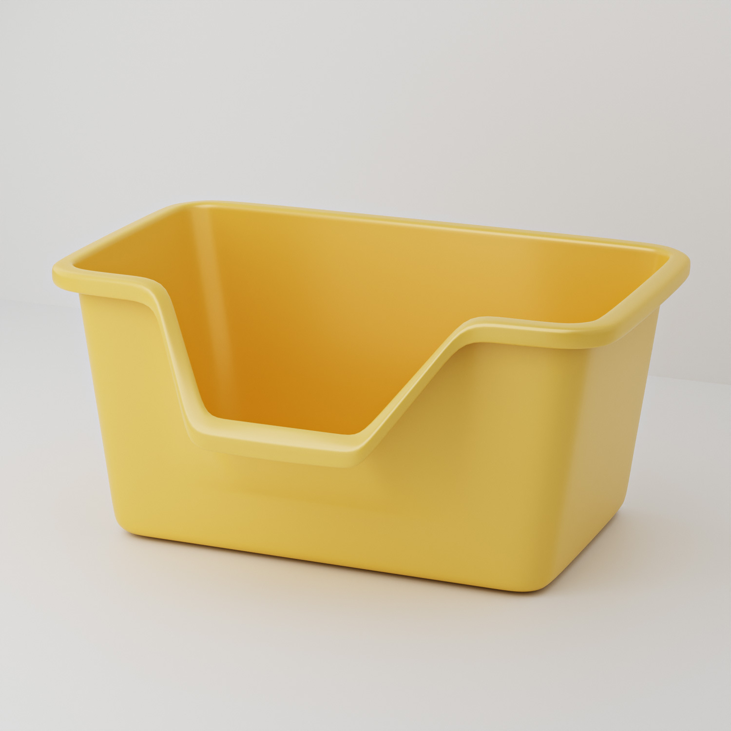 Small slanted litter box - yellow 40cm