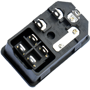 10A ช่องเสียบปลั๊กไฟ250V AC DB-14-F ปลั๊กไฟพร้อมสวิตช์โยกสีแดงและช่องใส่ฟิวส์3/4ขา KC IEC 320ช่อง C14เข้า - Product Image 5