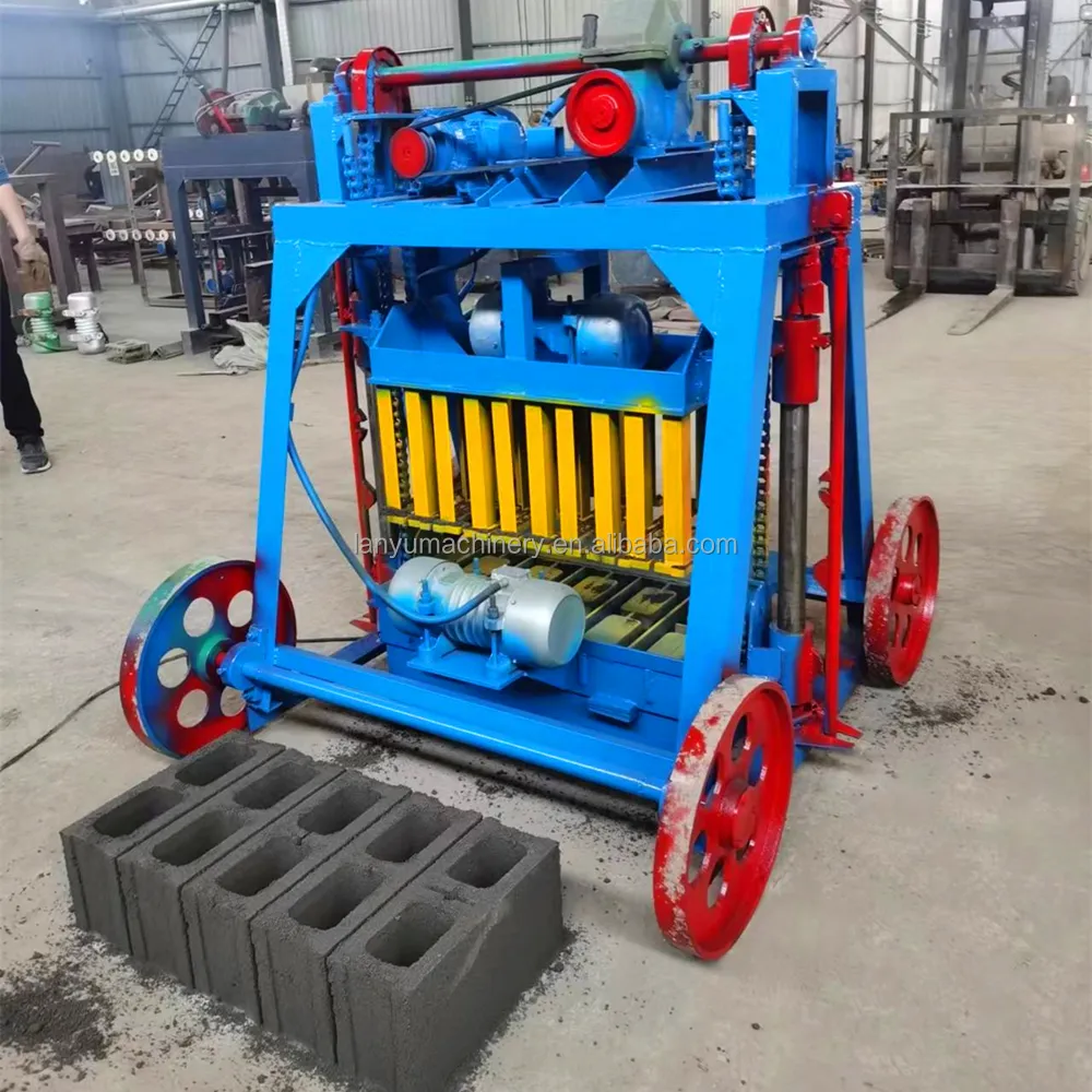 Machine de fabrication de briques creuses lanyu/machine de fabrication de briques de verrouillage de ciment/machine de bloc fabriquée en chine