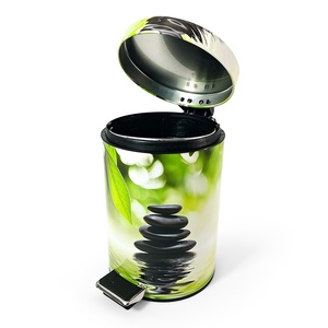 פח פסולת מתכת 3l/5l/7l/10l/12l/20l/12l/20l/30l דלי פנימי נשלף פח אשפה עם מכסה קרוב