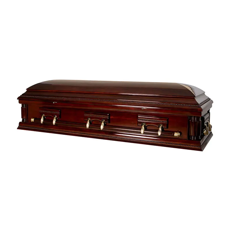 Ataúdes de madera baratos para adultos funerarios con el mejor fabricante de pintura