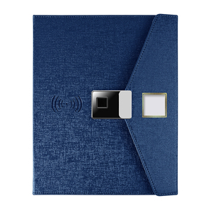 Custom Business Gifts 7-inch Screen Powerbank Smart Notepad Fingerprint Lock <strong>Notebooks</strong> Dual Charging Leather NFC Smart <strong>Notebook</strong> - Product Image 1