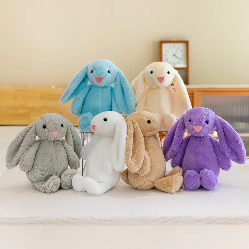 30cm Blossom Easter Rabbit peluche Bunny Long Ear Color farcito Soft Bunny Animal peluche Bunny Toy