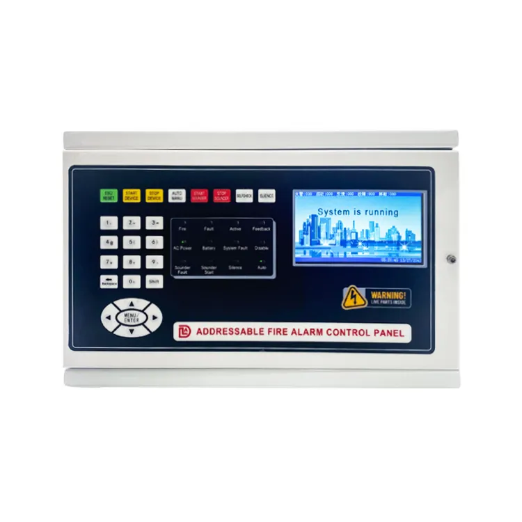 Panel Sistem Kontrol Alarm Kebakaran Addressable Kualitas Tinggi Lpcb Loop 1/2